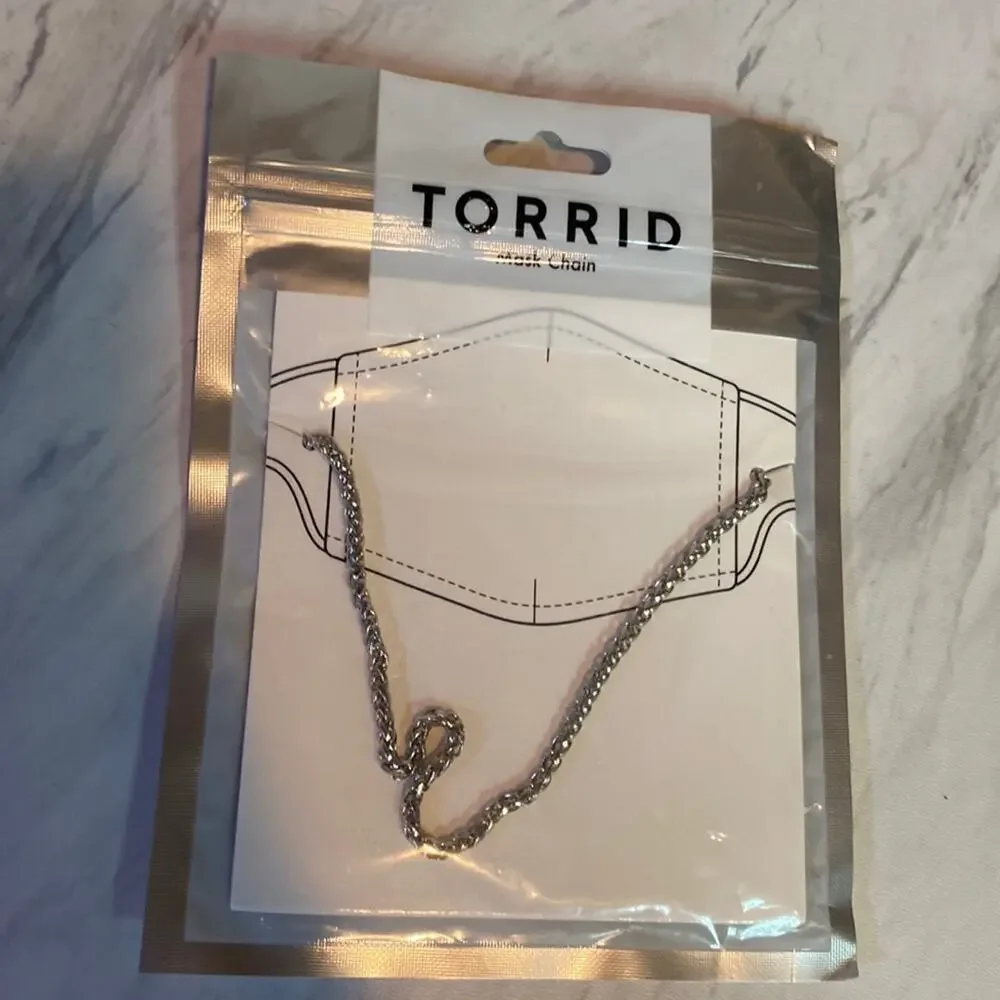torrid silver facemask